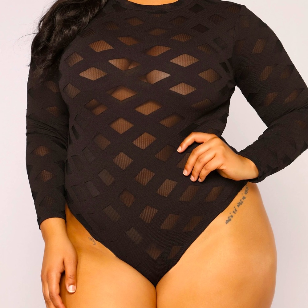 FN Edges That Scratch Bodysuit - Black Fashion Nova Plus